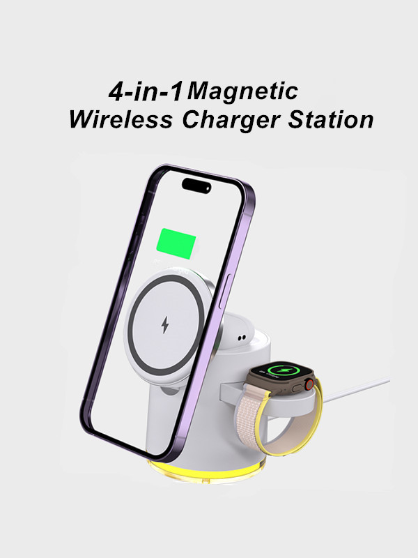 4-in-1 Magnetic Wireless Charging Station